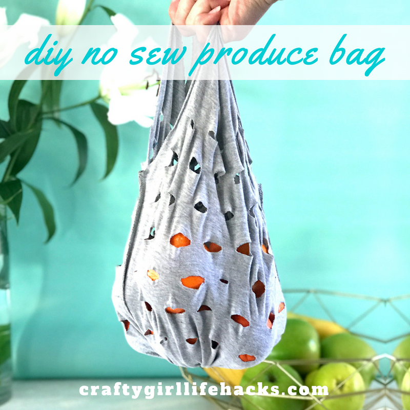 DIY No Sew Produce Bags